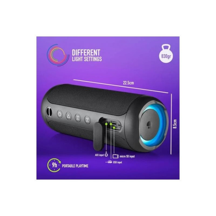 Altavoces Ngs Roller Furia 3 RGB Portátil Waterproof 60W