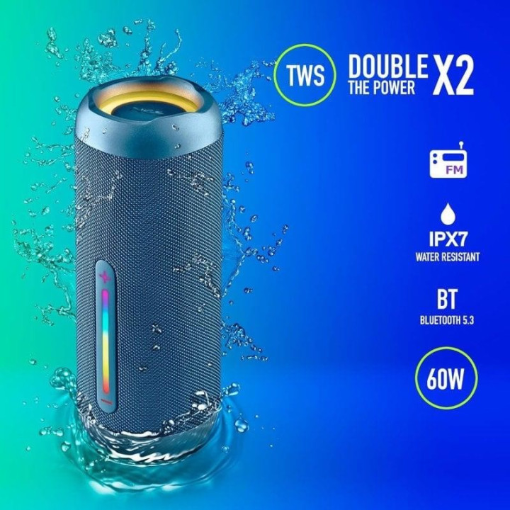 Altavoces Ngs Roller Furia 3 RGB Portátil Waterproof 60W