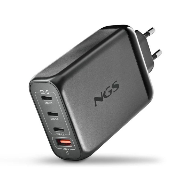 Cargador De Portátil Ngs Bud Gan 3XUSB-C/USB-A 140W Black |