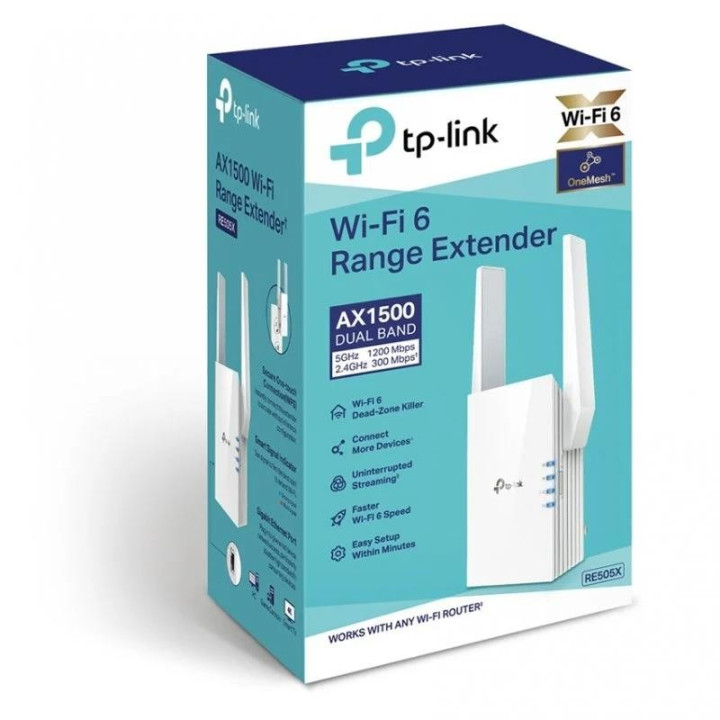 Wireless Repeater Tp-Link RE505X Dual Band AX1500 WIFI 6 |