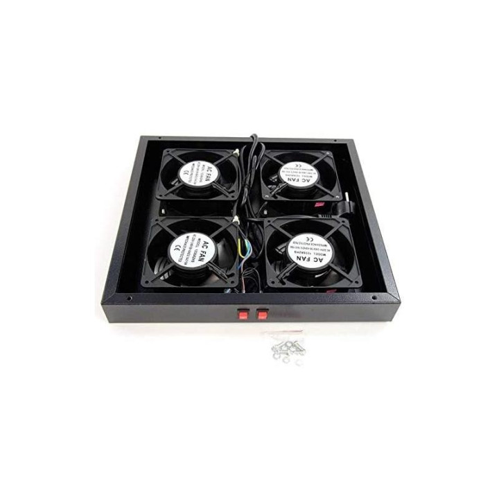 Ventilador Cuadruple 12 Cm Powergreen Armario Rack | InfoChen