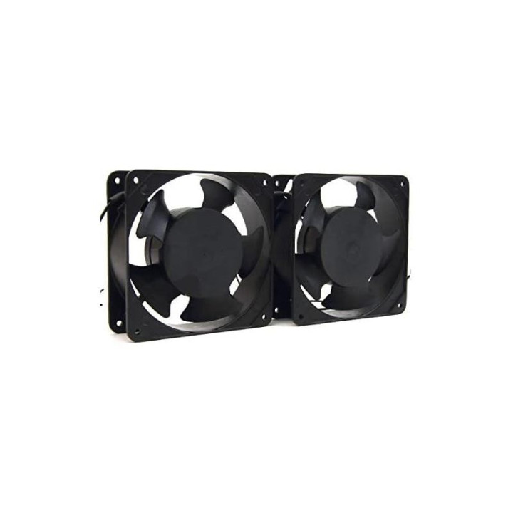 Ventilador Doble 12 Cm Powergreen Armario Rack | InfoChen