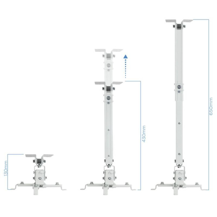 Soporte Proyector Tooq Techo Inclinable White | InfoChen Canarias