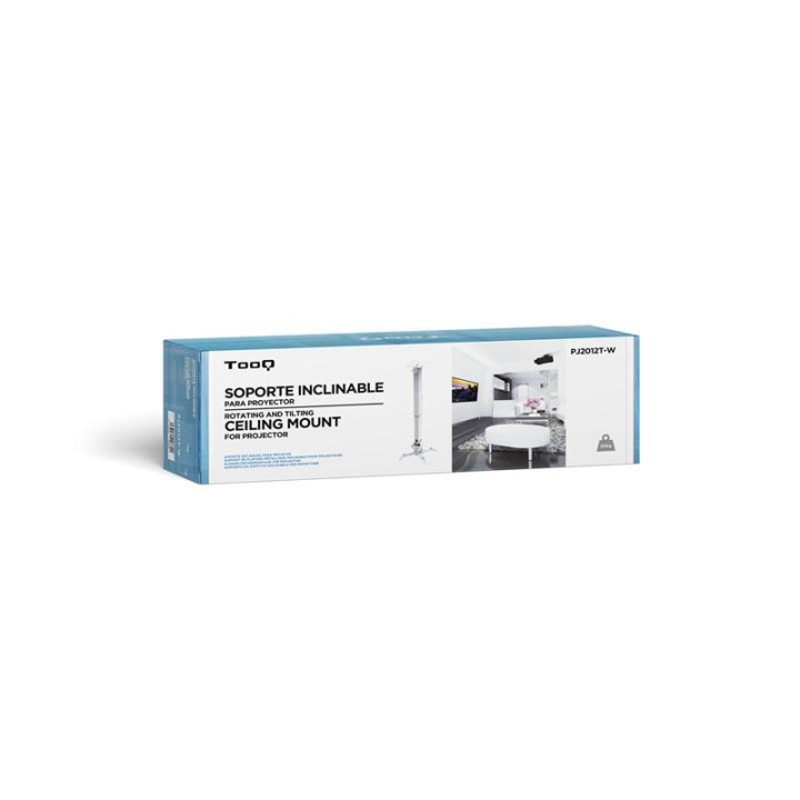 Soporte Proyector Tooq Techo Inclinable White | InfoChen Canarias
