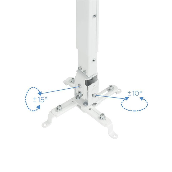 Soporte Proyector Tooq Techo Inclinable White | InfoChen Canarias