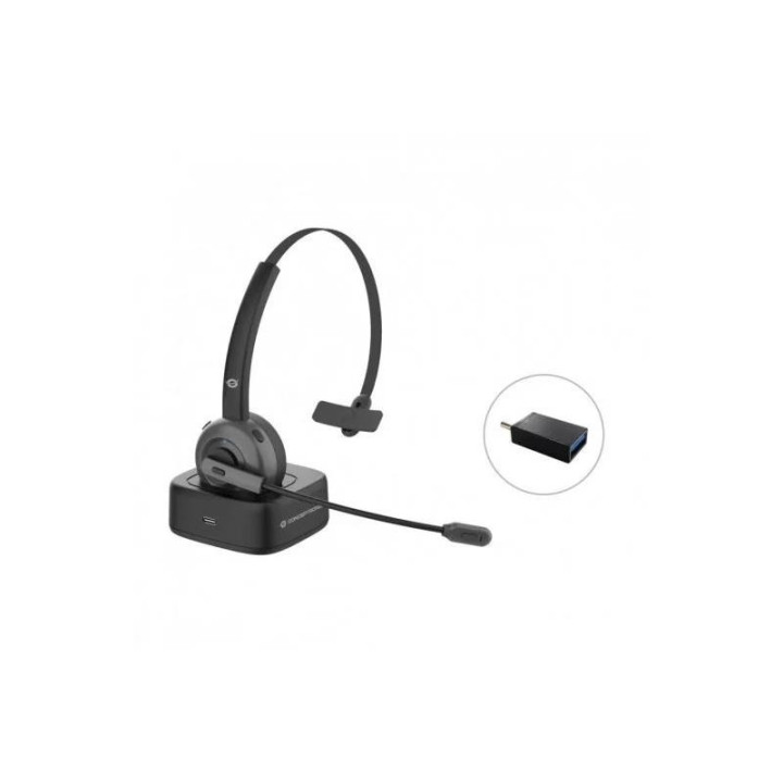 Auriculares + Microfono Conceptronic Con Base De Carga Bluetooth