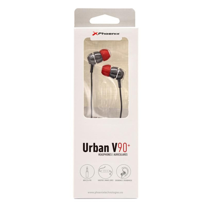Auriculares + Microfono Phoenix Urban Jack Black | InfoChen