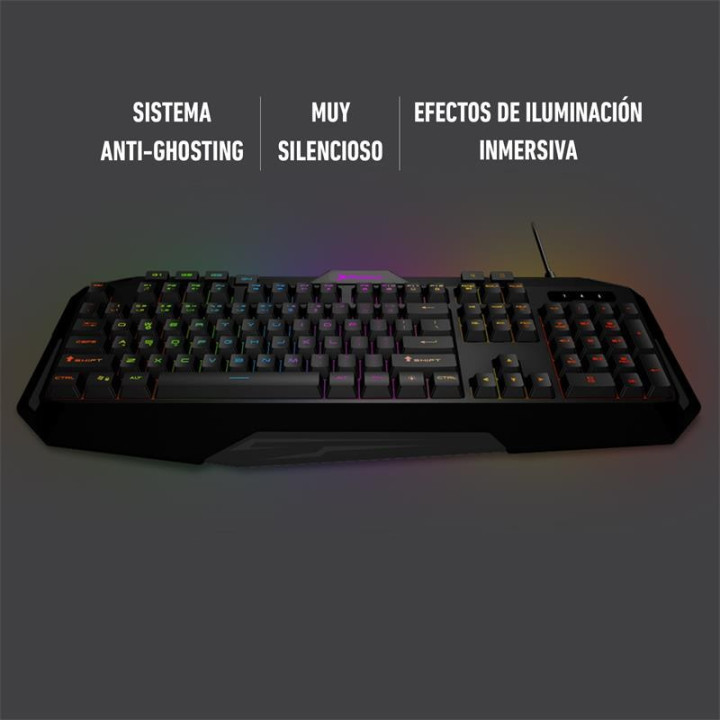 Teclado Phoenix Gaming USB RGB | InfoChen Canarias