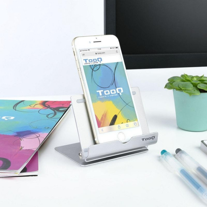 Soporte Tooq Sobremesa Para Smartphone/tablet 10 INCLINABLE/360º