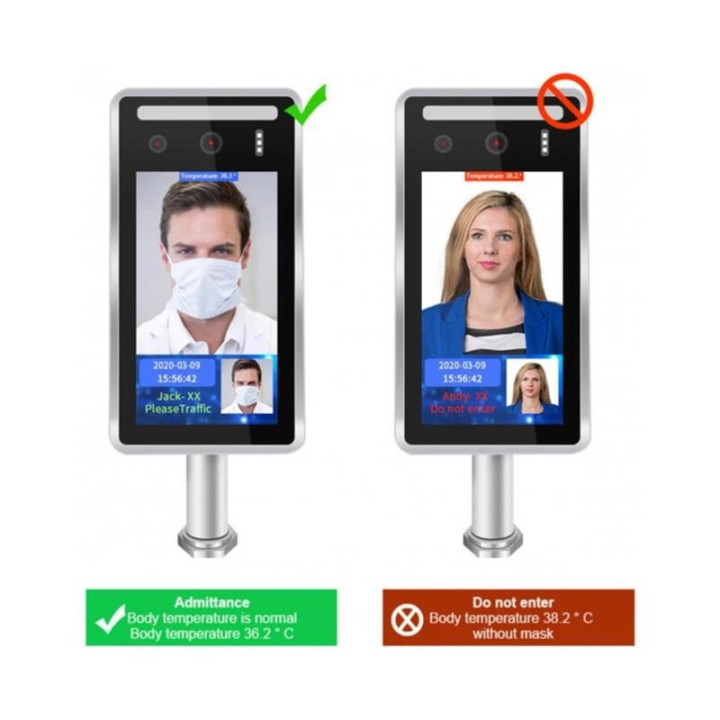 Dispositivo Reconocimiento Facial/termografo/control De Acceso |