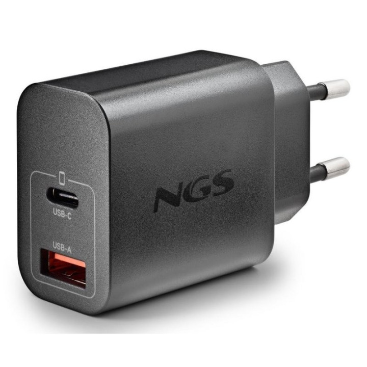 Cargador De Pared Ngs Era Gan USB-C/usb-A 30W Black | InfoChen