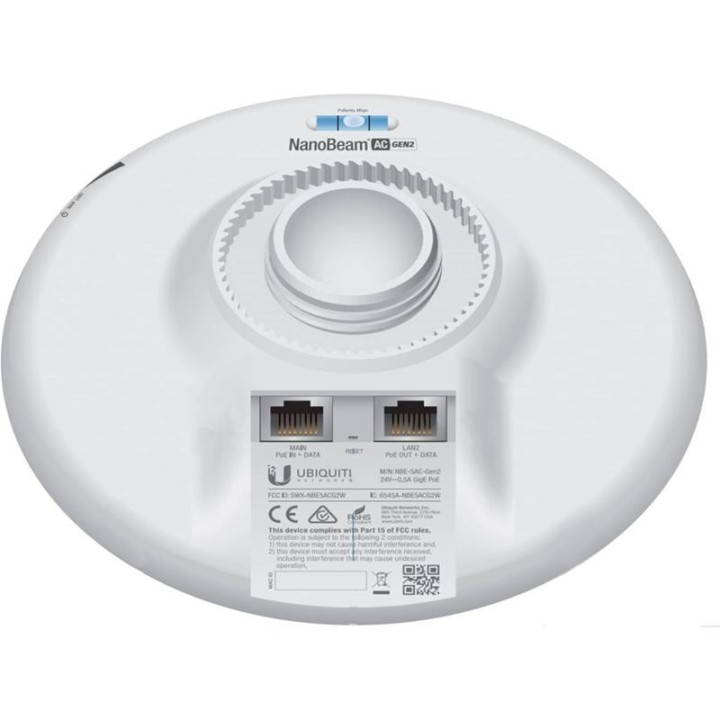 Ubiquiti Airmax Nanobeam Ac 16DBI 5GHZ GEN2 | InfoChen Canarias