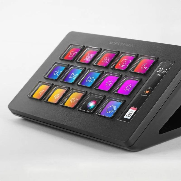 Stream Deck Mars Gaming 15 Teclas Personalizables Pantalla Lcd