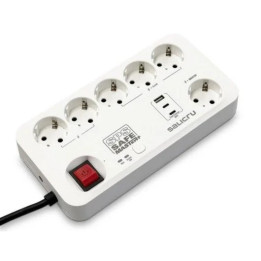 Regleta Salicru Sps Safe Master+ 6 Schuko | InfoChen Canarias