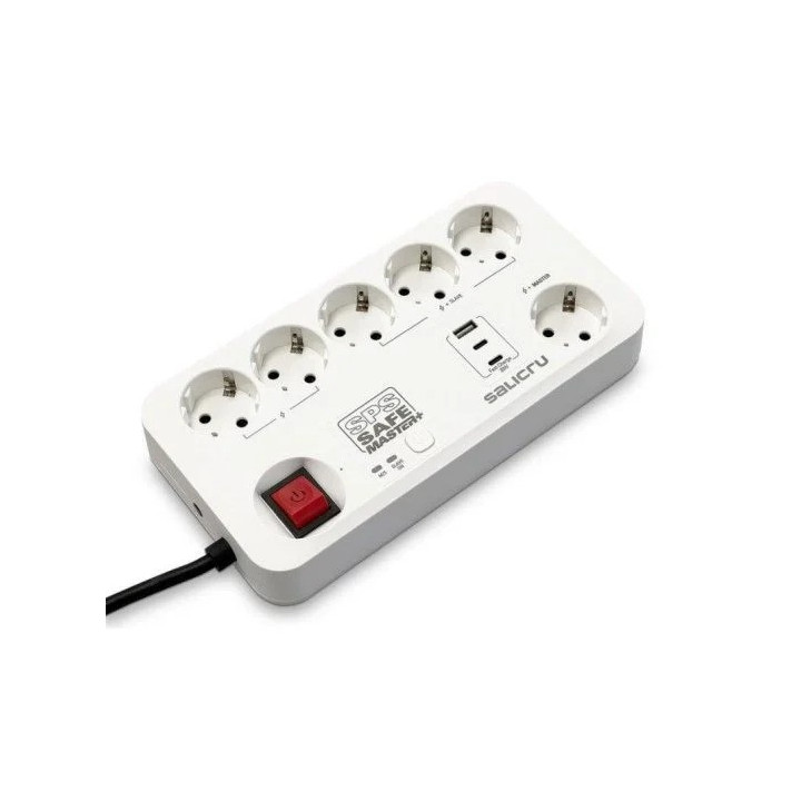 Regleta Salicru Sps Safe Master+ 6 Schuko | InfoChen Canarias