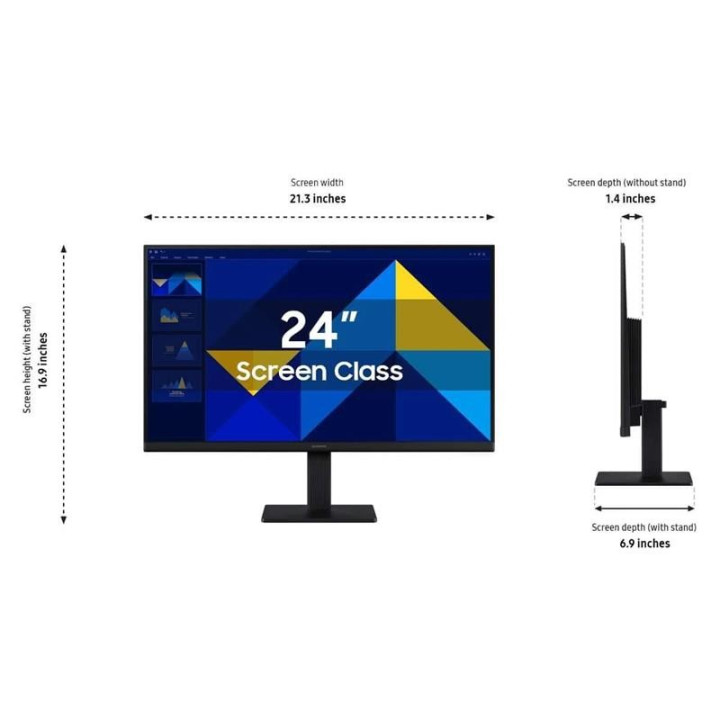 Monitor Samsung Essential S3 24 IPS 100HZ VGA HDMI Black |
