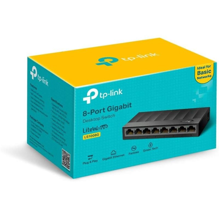 Switch Tp-Link Gigabit 8 Puertos LS1008G | InfoChen Canarias