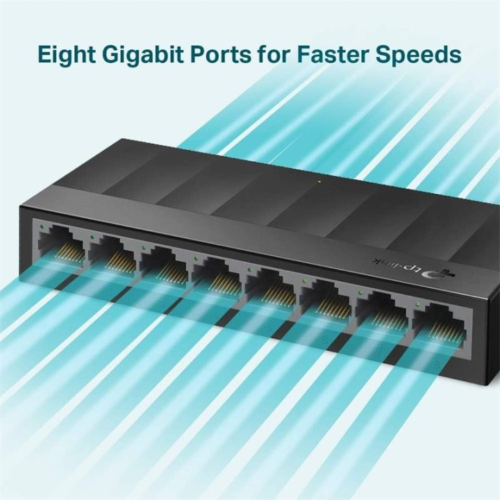 Switch Tp-Link Gigabit 8 Puertos LS1008G | InfoChen Canarias