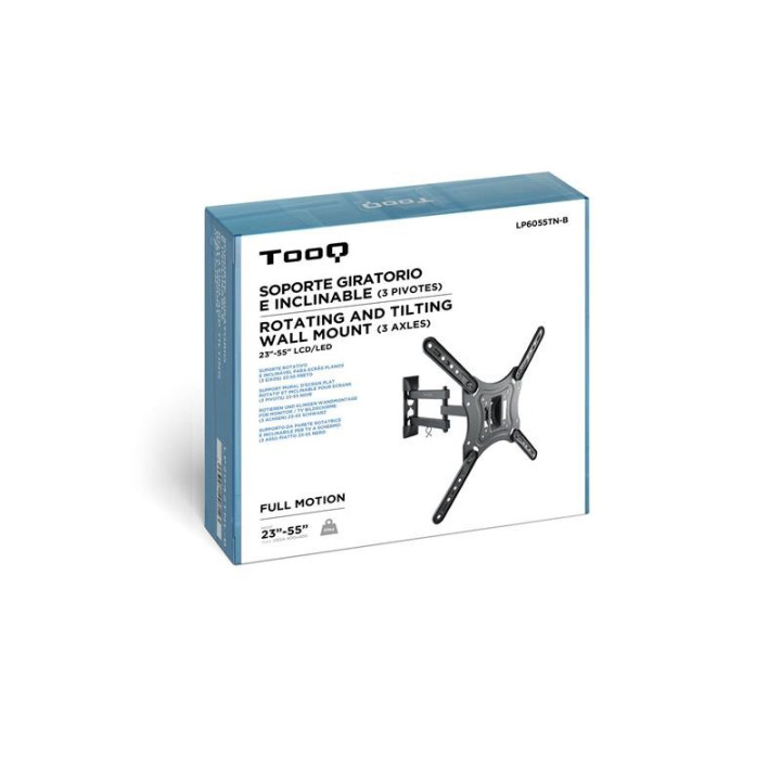 Soporte TV Monitor Tooq 23-55 30KG Inclinable/giratorio |