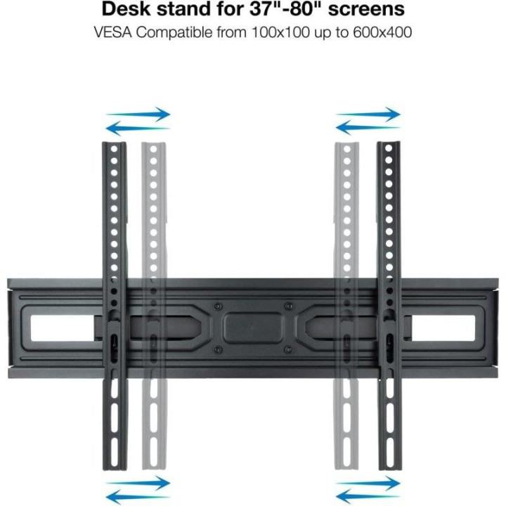 Soporte TV Monitor Tooq 37-80 40KG Inclinable/giratorio Black |