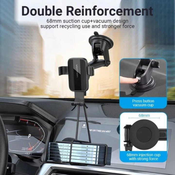Soporte Vention KCOB0 Coche Para Smartphone 4.7-7.32 Ventosa