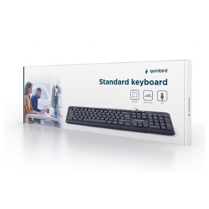 Teclado Gembird USB Black | InfoChen Canarias