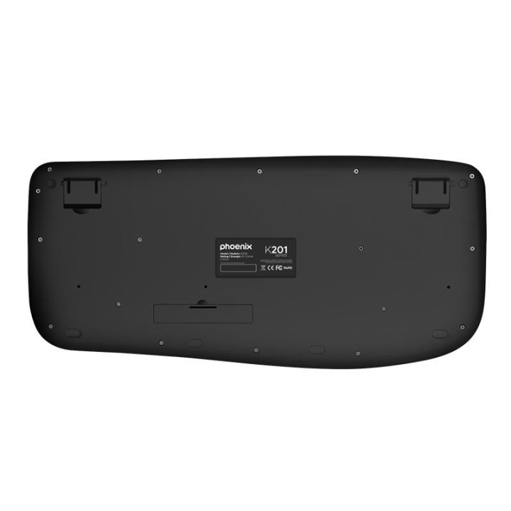 Teclado Phoenix K201 Ergonomico Wireless Black | InfoChen