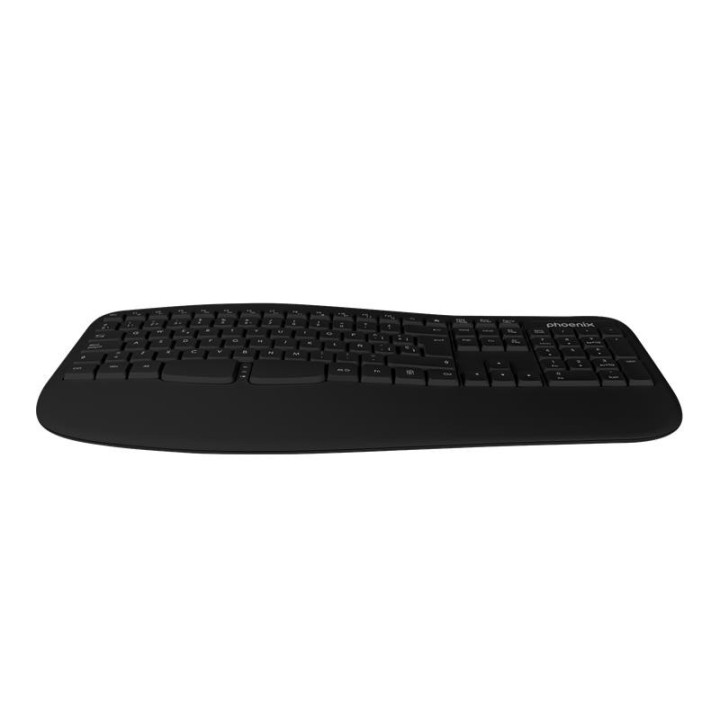 Teclado Phoenix K201 Ergonomico Wireless Black | InfoChen