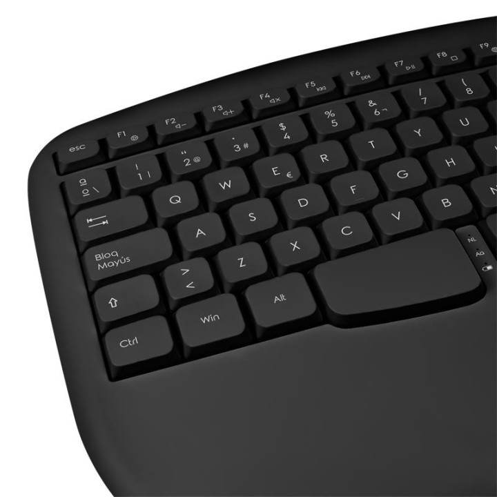 Teclado Phoenix K201 Ergonomico Wireless Black | InfoChen