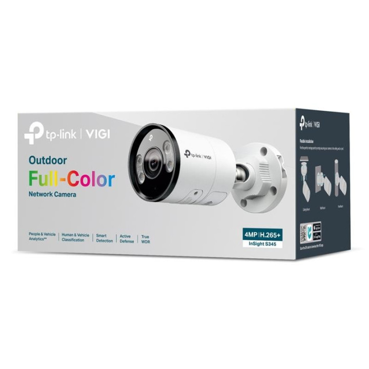 Cámara IP Tp-Link Insight Bullet Exterior 4MP 6MM Color IP67