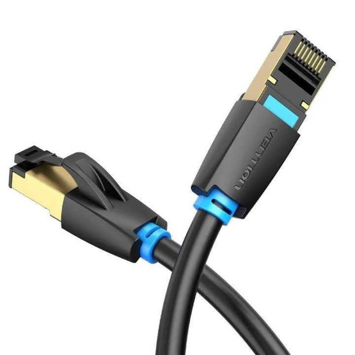 Cable De Red CAT.8 S/ftp 3M Vention Black | InfoChen Canarias