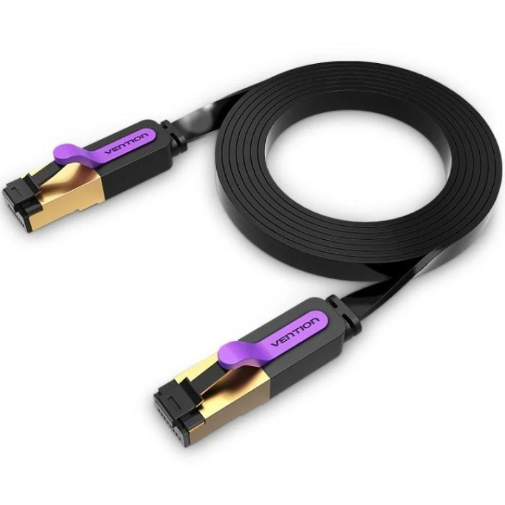 Cable De Red CAT.7 Stp 1.5M Vention Black | InfoChen Canarias