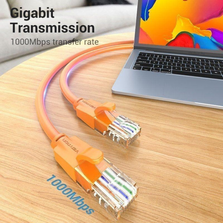 Cable De Red CAT.6 Utp 2M Vention Orange | InfoChen Canarias