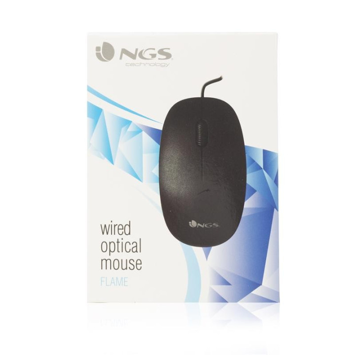 Raton Ngs Flame USB Optico Black | InfoChen Canarias