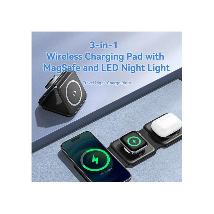 Base Cargador Pad Vention Smartphone/apple Watch/auriculares
