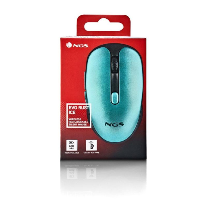 Raton Ngs Evo Rust Wireless Silent Blue | InfoChen Canarias