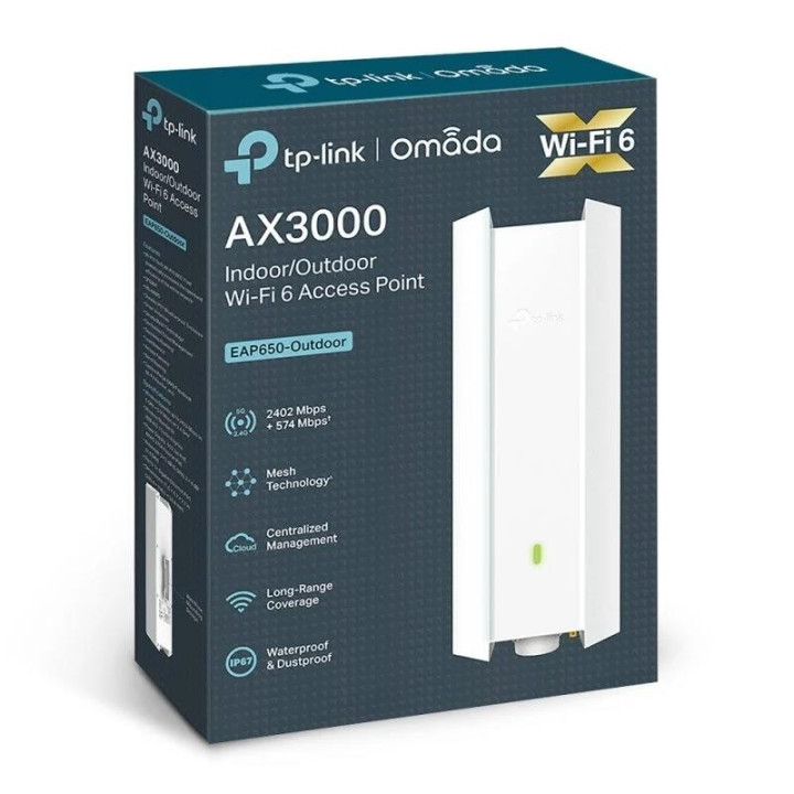 Access Point Tp-Link EAP650-OUTDOOR AX3000 Dual Band Wi-Fi 6