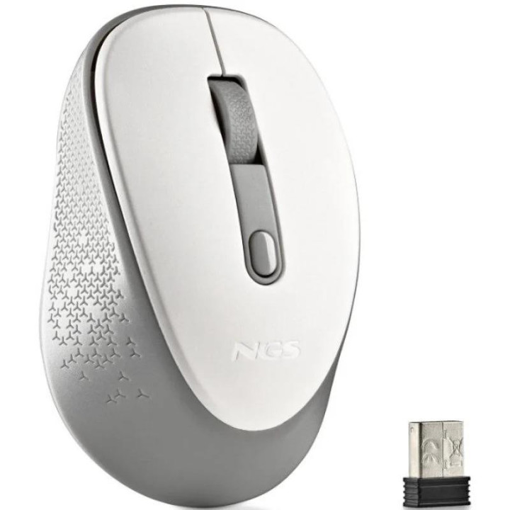 Raton Ngs Dew White Wireless Silent White | InfoChen Canarias