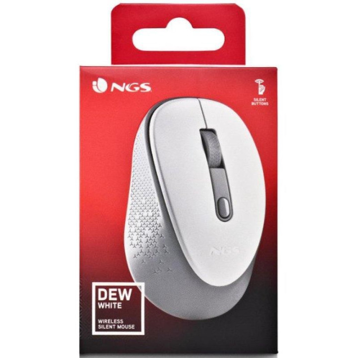 Raton Ngs Dew White Wireless Silent White | InfoChen Canarias