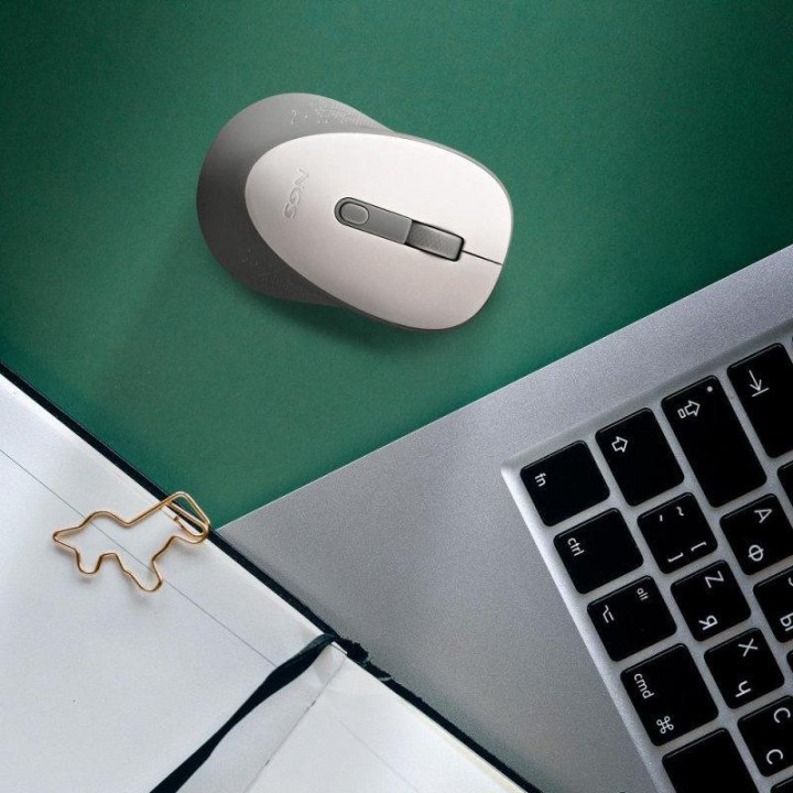 Raton Ngs Dew White Wireless Silent White | InfoChen Canarias