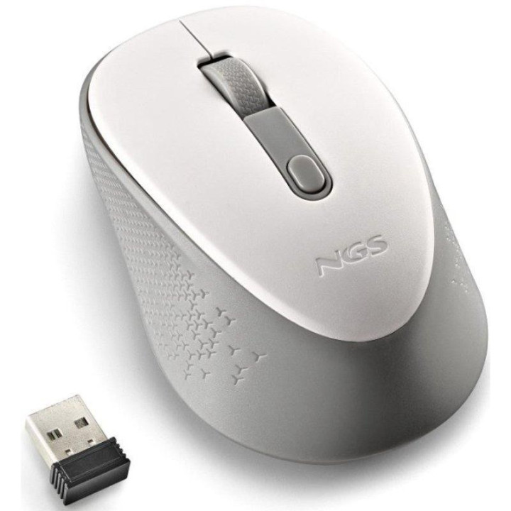 Raton Ngs Dew White Wireless Silent White | InfoChen Canarias