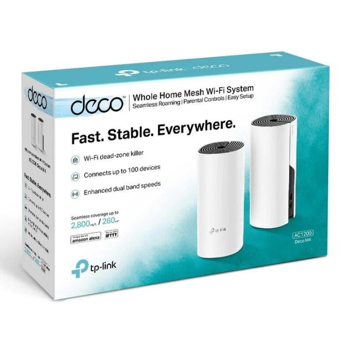 Wireless Repeater Tp-Link AC1200 Home Mesh Pack 2 Deco M4 |