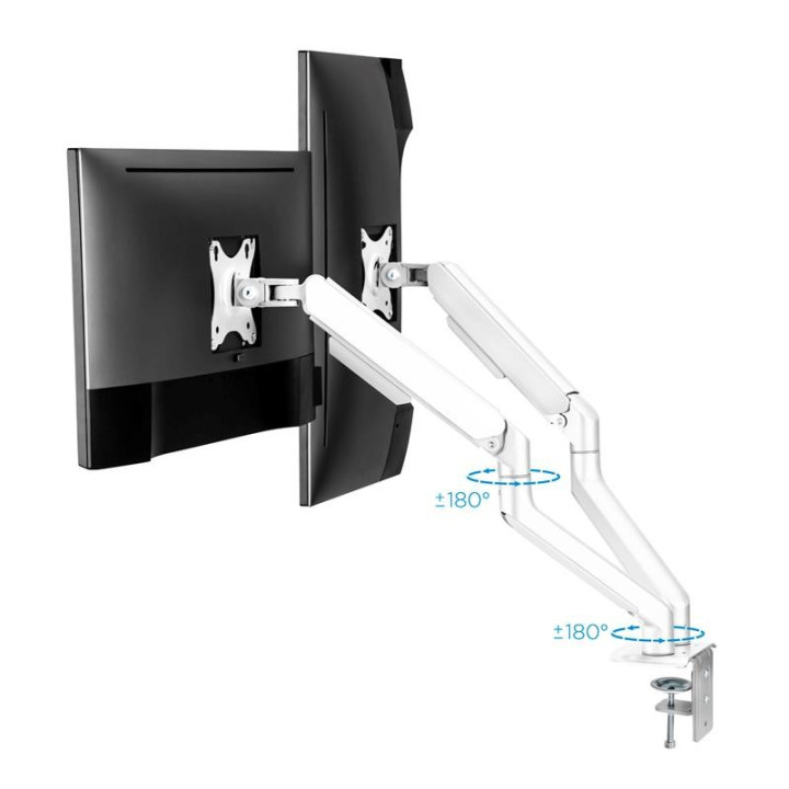 Soporte De Mesa Tv/monitor Tooq 17-32 2 Brazos White | InfoChen