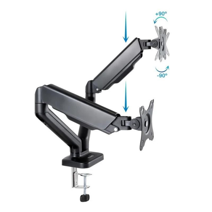 Soporte De Mesa Tv/monitor Tooq DB5132TNR-B 17-32 2 Brazos