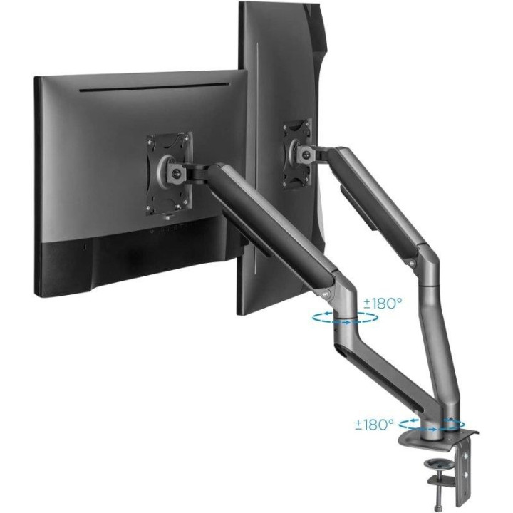 Soporte De Mesa Tv/monitor Tooq DB4132TNR-G 17-32 2 Brazos