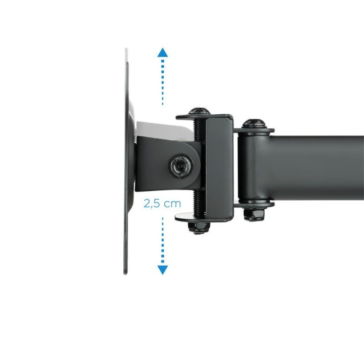 Soporte De Mesa Tv/monitor Tooq 13-27 8KG 2 Brazos Para 3