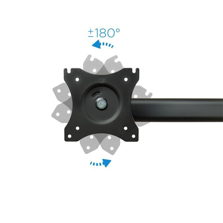 Soporte De Mesa Tv/monitor Tooq 13-27 8KG 2 Brazos Para 3