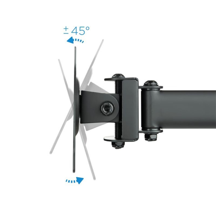 Soporte De Mesa Tv/monitor Tooq 13-27 8KG 2 Brazos Para 3