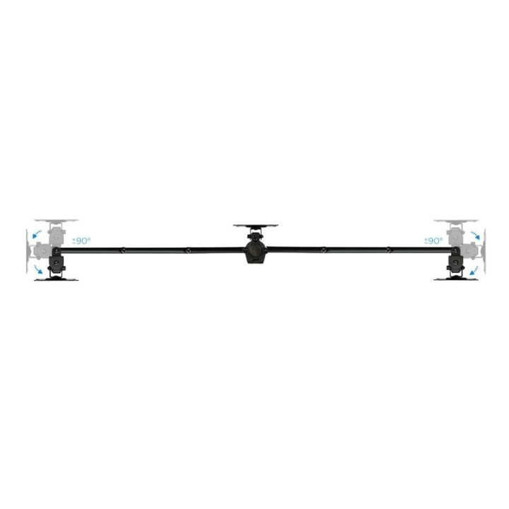 Soporte De Mesa Tv/monitor Tooq 13-27 8KG 2 Brazos Para 3