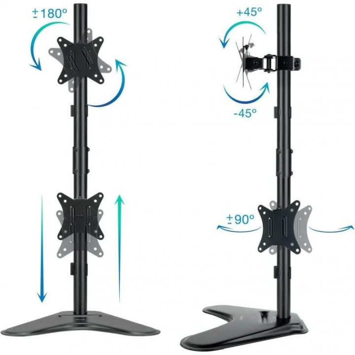 Soporte De Sobremesa Monitor Tooq 17-32 9KG 2 Brazos Vertical